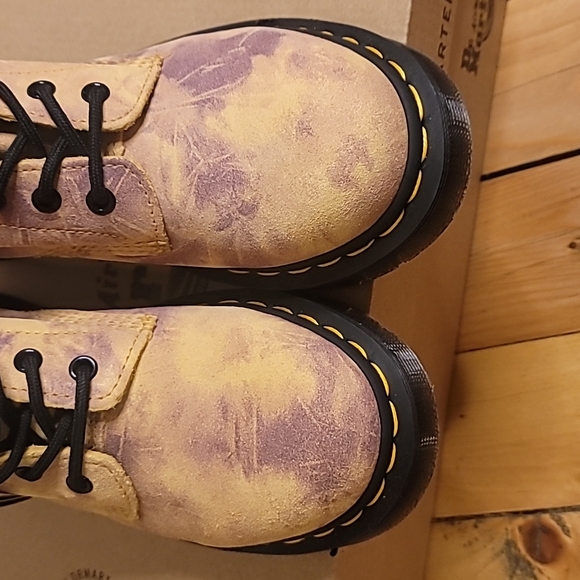 Dr. Martens Pascal Grunge Tie-Dye Combat Boots Size 8 - Picture 3 of 16